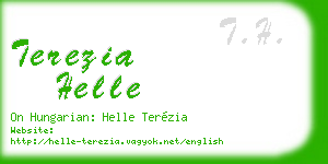terezia helle business card